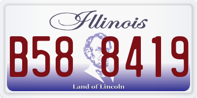 IL license plate B588419