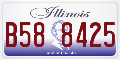 IL license plate B588425