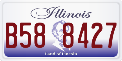 IL license plate B588427