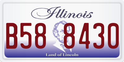 IL license plate B588430