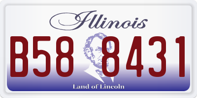 IL license plate B588431