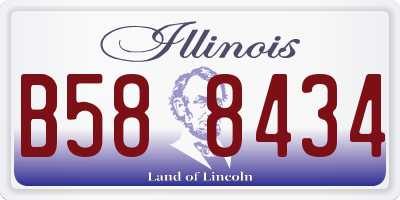 IL license plate B588434