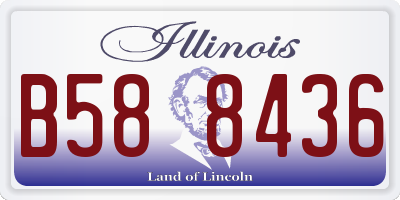 IL license plate B588436