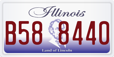 IL license plate B588440