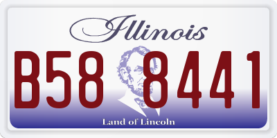 IL license plate B588441