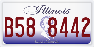 IL license plate B588442