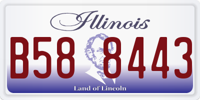 IL license plate B588443