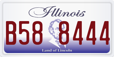 IL license plate B588444