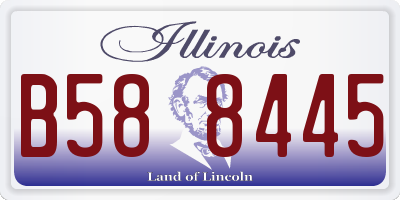 IL license plate B588445