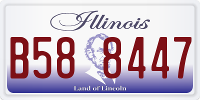 IL license plate B588447