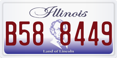 IL license plate B588449