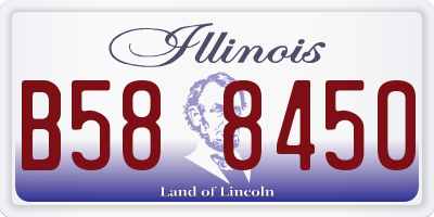 IL license plate B588450
