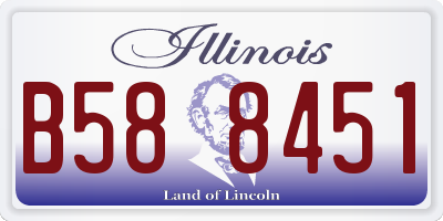 IL license plate B588451
