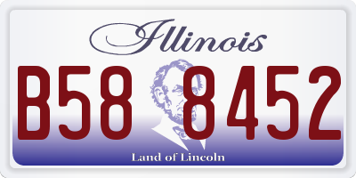 IL license plate B588452