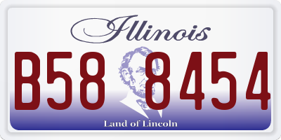 IL license plate B588454