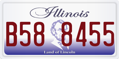 IL license plate B588455