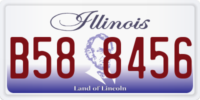 IL license plate B588456