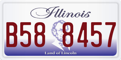 IL license plate B588457