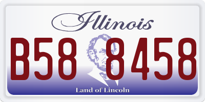 IL license plate B588458