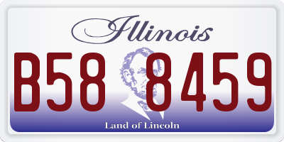 IL license plate B588459