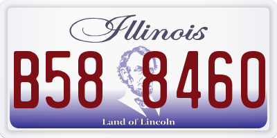 IL license plate B588460