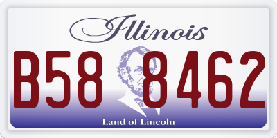 IL license plate B588462