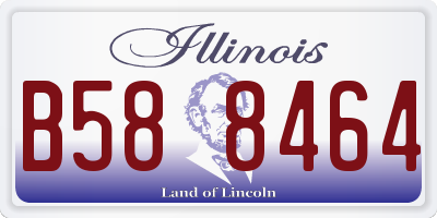 IL license plate B588464