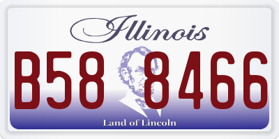 IL license plate B588466