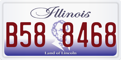 IL license plate B588468
