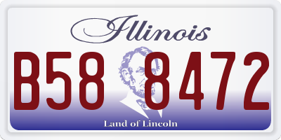 IL license plate B588472