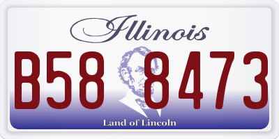 IL license plate B588473