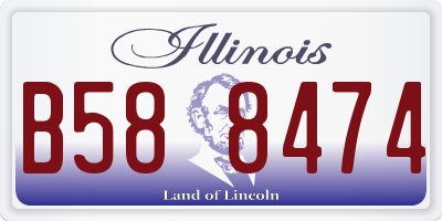 IL license plate B588474