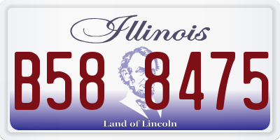 IL license plate B588475