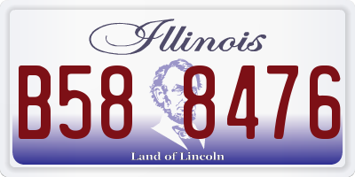 IL license plate B588476