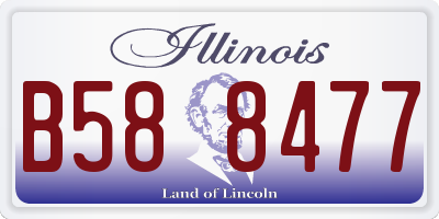 IL license plate B588477