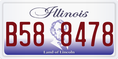 IL license plate B588478