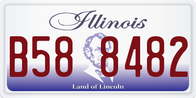 IL license plate B588482