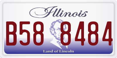 IL license plate B588484