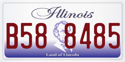 IL license plate B588485