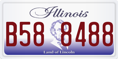 IL license plate B588488
