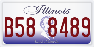 IL license plate B588489