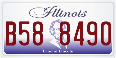 IL license plate B588490