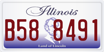 IL license plate B588491