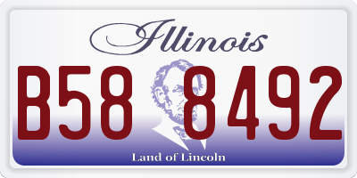 IL license plate B588492