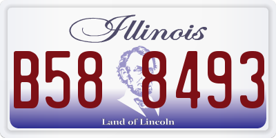 IL license plate B588493