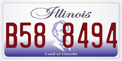 IL license plate B588494