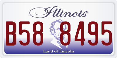 IL license plate B588495