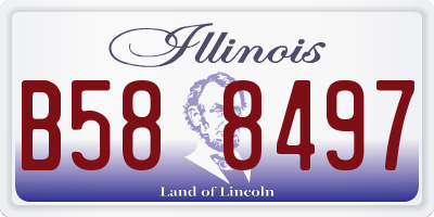 IL license plate B588497