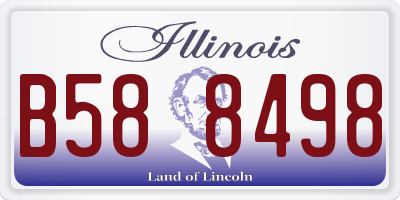 IL license plate B588498