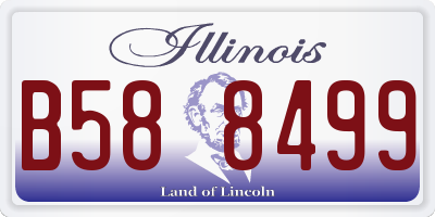 IL license plate B588499